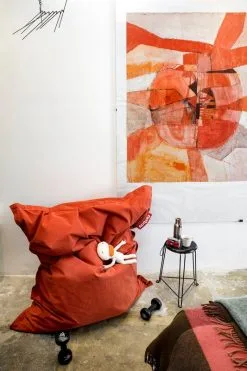 Fatboy Original Stonewashed Bean Bag, Rhubarb -Stools Store 02FATBOY Amsterdam 0188 lr