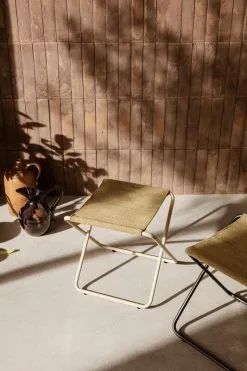 Ferm LIVING Desert Stool, Cashmere - Olive -Stools Store 03 b 1631