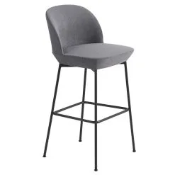 Muuto Oslo Counter Stool, 75 Cm, Still 161 - Anthracite Black