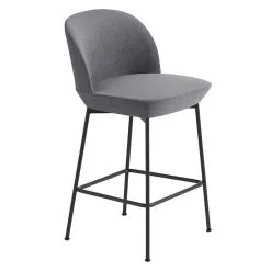 Muuto Oslo Counter Stool, 65 Cm, Still 161 - Anthracite Black