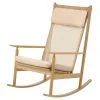 Warm Nordic Swing Rocking Chair, Oak - Natural Leather -Stools Store 1025WarmNordic AK