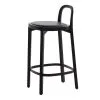 Woodnotes Siro+ Bar Stool 65 Cm, Black - Black Leather -Stools Store 10SanFrancisco iso TH
