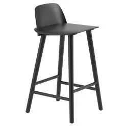 Muuto Nerd Counter Stool, 65 Cm, Black