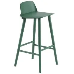 Muuto Nerd Bar Stool, 75 Cm, Green