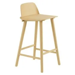 Muuto Nerd Counter Stool, 65 Cm, Sand Yellow