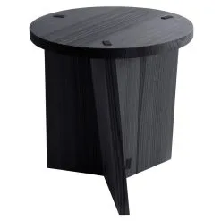Nikari Marfa Stool/table, Black Stained Ash