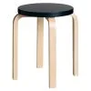 Artek Aalto Stool E60, Black - Birch -Stools Store 12 Artek91 20 TH