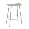 Muuto Fiber Counter Stool, 65 Cm, Tube Base, Grey -Stools Store 13MuutoAW2017 HV