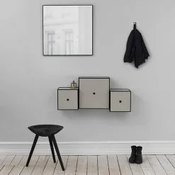 By Lassen ML42 Stool, 48 Cm, Black Stained Beech -Stools Store 14ByLassenSS2017 iso HV