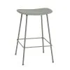 Muuto Fiber Counter Stool, 65 Cm, Tube Base, Dusty Green