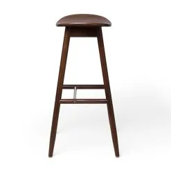 Massproductions Icha Bar Stool, 65 Cm, Walnut Stained Beech -Stools Store 15Massproduction18 TH