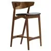 Sibast No 7 Bar Stool, 65 Cm, Smoked Oak - Black Leather 2 Sibast No 7 Bar Stool, 65 Cm, Smoked Oak - Black Leather -Stools Store 15Sibast TH