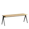 HAY Pyramid Bench 11, Black - Lacquered Oak