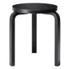 Artek Aalto Stool 60, Lacquered Black -Stools Store 16 Artek91 20 TH