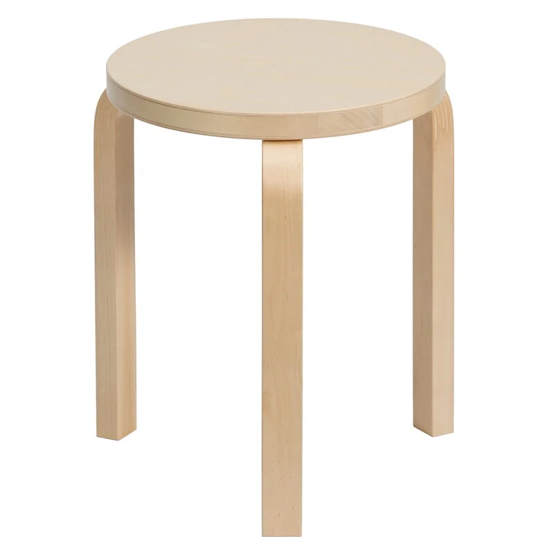Artek Aalto Stool 60, Birch 4 Artek Aalto Stool 60, Birch - Image 2