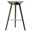By Lassen ML42 Bar Stool, 77 Cm, Brown Oiled Oak - Steel -Stools Store 1ByLassenML42 iso HV
