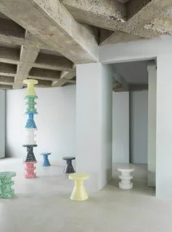 Normann Copenhagen Bit Stool, Cone, Blue -Stools Store 2022 Bit Cone Stack Group 03 1