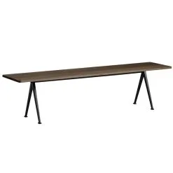 HAY Pyramid Bench 12, Black - Smoked Oak