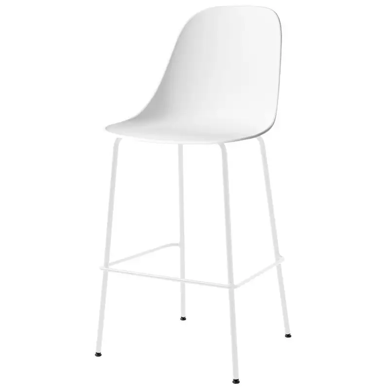 MENU Harbour Bar Side Chair 75 Cm, White - Light Grey Steel 3 MENU Harbour Bar Side Chair 75 Cm, White - Light Grey Steel