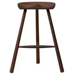 Form & Refine Shoemaker Chair No. 68 Bar Stool, Smoked Oak