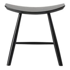 Fredericia J63 Johansson Stool, Black Ash