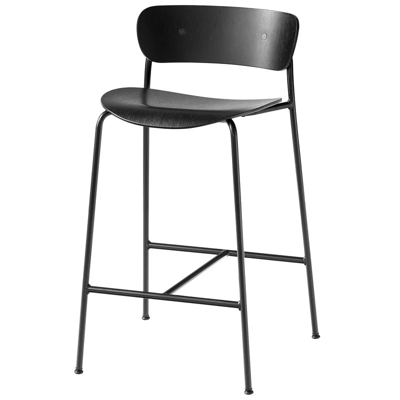 &Tradition Pavilion AV7 / AV9 Bar Stool, Black Oak 3 &Tradition Pavilion AV7 / AV9 Bar Stool, Black Oak