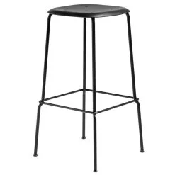 HAY Soft Edge 85 Bar Stool, Black