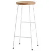 HAY Cornet Bar Stool, High, Cream White - Oiled Oak -Stools Store 2148Hay2018 TH