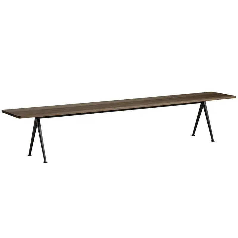 HAY Pyramid Bench 12, Black - Smoked Oak 3 HAY Pyramid Bench 12, Black - Smoked Oak