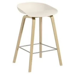 HAY About A Stool AAS32, 65 Cm, Soaped Oak - Cream White