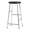 HAY Cornet Bar Stool, Low, Chrome - Black -Stools Store 2207Hay2018 TH