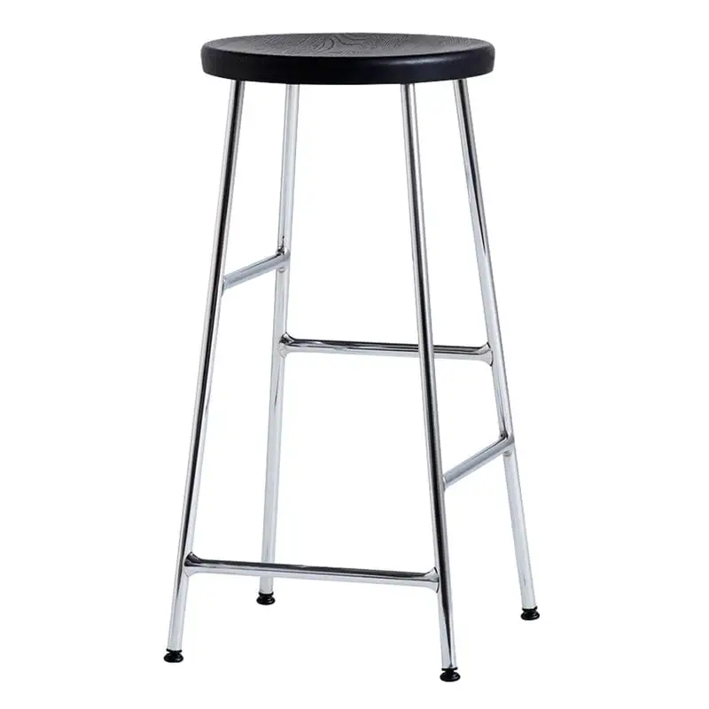 HAY Cornet Bar Stool, Low, Chrome - Black 3 HAY Cornet Bar Stool, Low, Chrome - Black