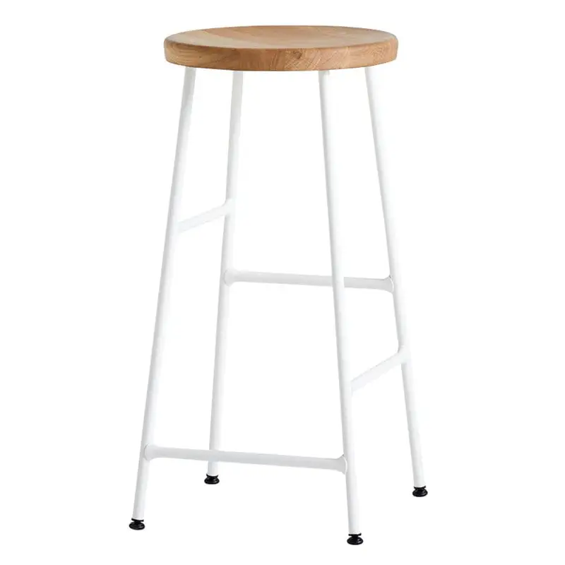 HAY Cornet Bar Stool, Low, Cream White - Oiled Oak 3 HAY Cornet Bar Stool, Low, Cream White - Oiled Oak