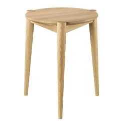 FDB Møbler J160 Stool, Lacquered Oak