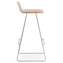 Normann Copenhagen Just Barstool 75 Cm, With Back Rest, Oak - Chrome 6 Normann Copenhagen Just Barstool 75 Cm, With Back Rest, Oak - Chrome -Stools Store 25Chairs iso HV