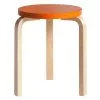 Artek Aalto Stool 60, Orange - Birch