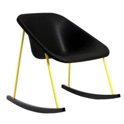 Inno Kola Light Rocking Chair, Black-yellow