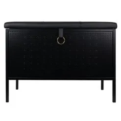 Maze Frank Storage Bench, Black