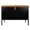 Maze Frank Storage Bench, Black - Cognac -Stools Store 37 Maze 20 TH