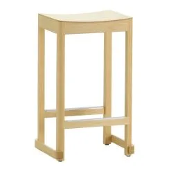 Artek Atelier Bar Stool, 65 Cm, Lacquered Ash