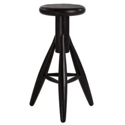 Artek Rocket Bar Stool, Black
