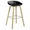 HAY About A Stool AAS32, 75 Cm, Lacquered Oak - Black -Stools Store 47Hay 21 TH
