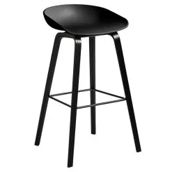 HAY About A Stool AAS32, 75 Cm, Black Oak - Black