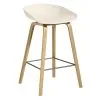 HAY About A Stool AAS32, 65 Cm, Lacquered Oak - Cream White -Stools Store 51Hay 21 TH