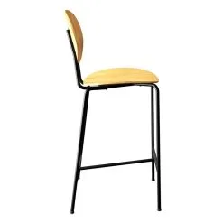 Sibast Piet Hein Counter Stool 65 Cm, Black - Oiled Oak -Stools Store 5210400 001 Piet Hein Stol Bar 65 Oak Oil Side