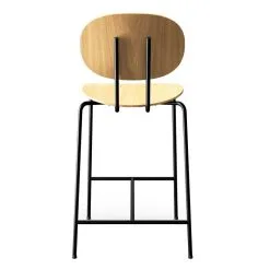 Sibast Piet Hein Counter Stool 65 Cm, Black - White Lacquered Oak -Stools Store 5210700 001 Piet Hein Stol Bar 65 Oak White Pigment Lacquer Back