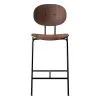 Sibast Piet Hein Counter Stool 65 Cm, Black - Lacquered Walnut -Stools Store 5230400 001 Piet Hein Stol Bar 65 Walnut Front
