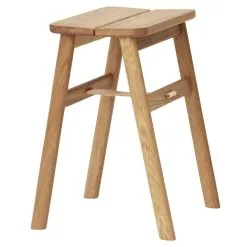 Form & Refine Angle Foldable Stool, White Oiled Oak
