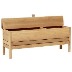 Form & Refine A Line Storage Bench, 111 Cm, White Oak