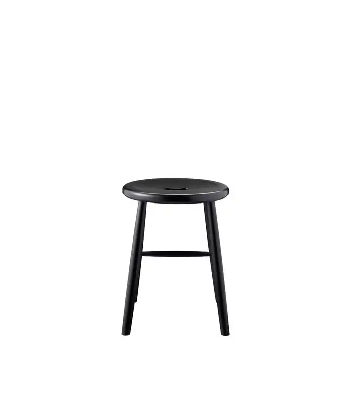 FDB Møbler J27 Stool, Black Beech 4 FDB Møbler J27 Stool, Black Beech - Image 2